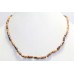 Necklace Strand String Womens Beaded Women Jewelry Tigers Eye Stone Beads B128
